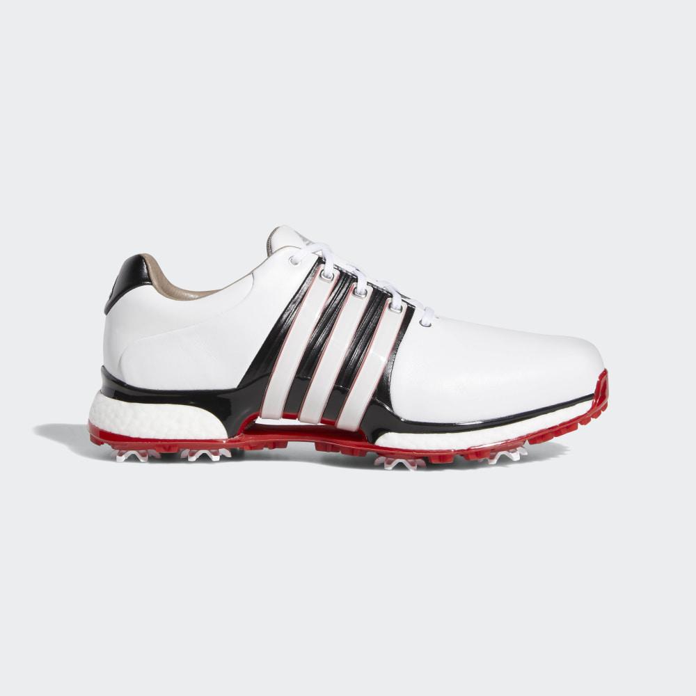 Adidas Men's Tour360 XT Wide Golf Shoes White/Black/Deep Red Ireland BD7124